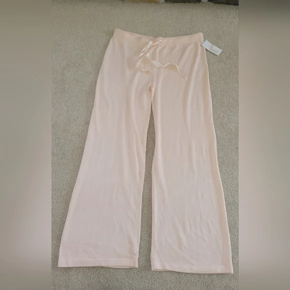 NEW Gillian O'Malley sweater knit pants women's size XL light pink. Sleepwear - Picture 2 of 8